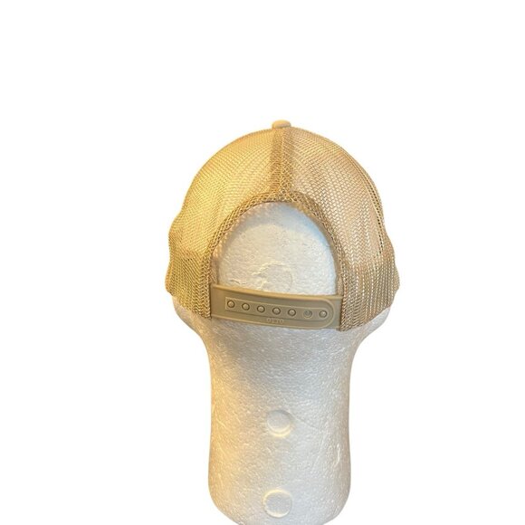 Urban Outfitters Tan VARSITY Truckers Cap One Size Snapback OTTO NWT READ - Picture 3 of 8